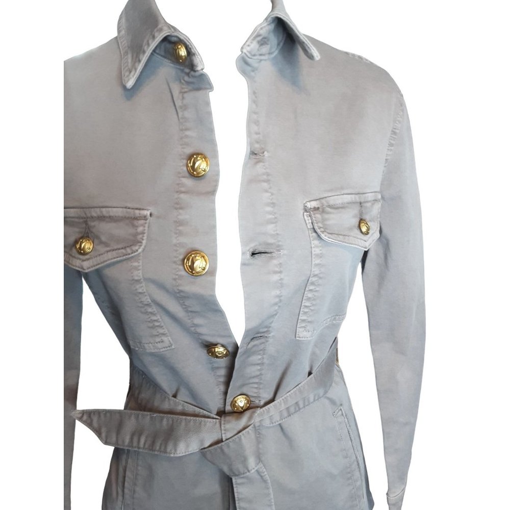 NWT L'AGENCE Samantha Safari Button Belted Jacket Size S - Picture 3 of 8